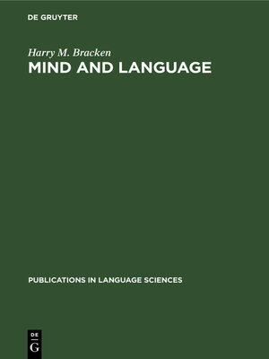 cover image of Mind and language